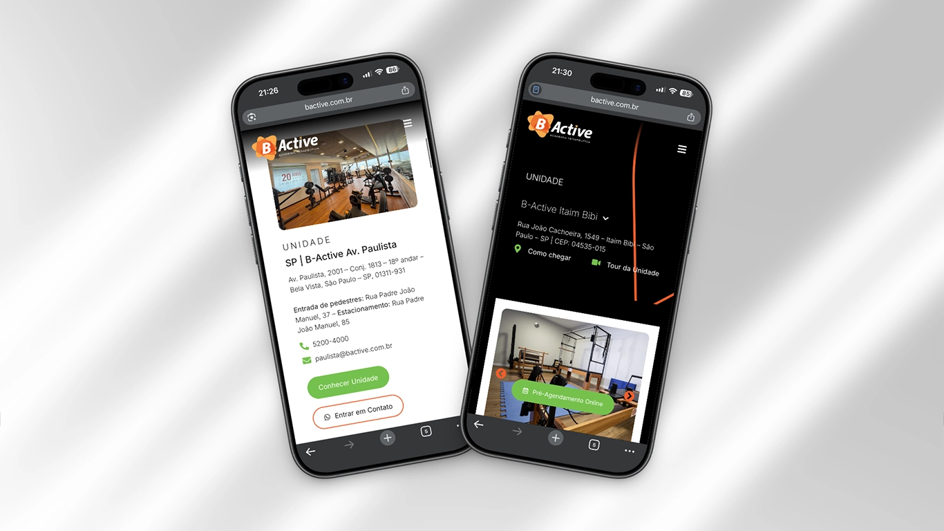 Website B-Active Responsivo