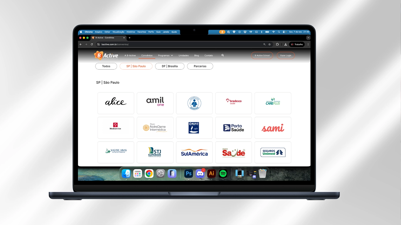 Macbook website B-Active