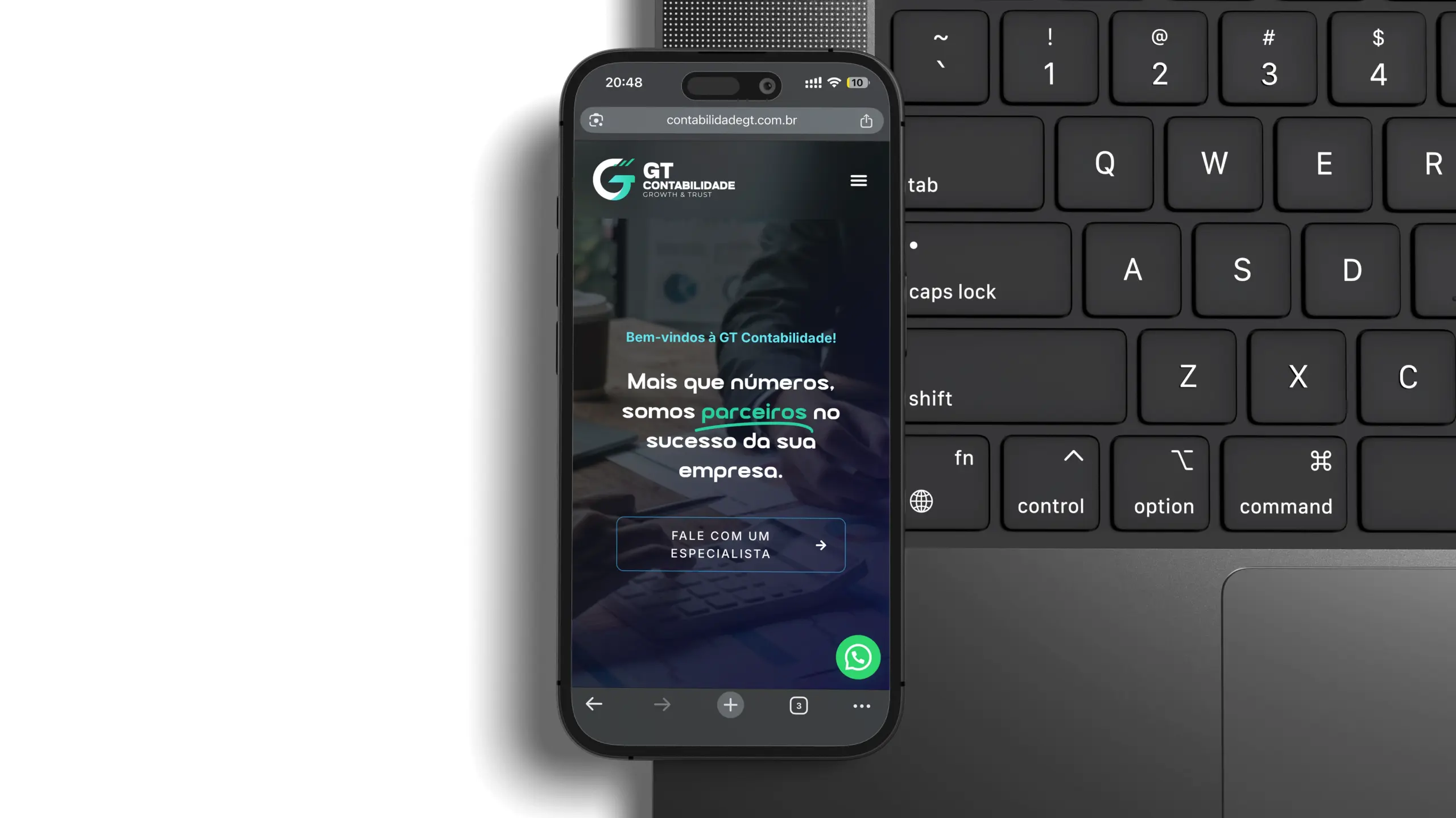 site contabilidade responsivo