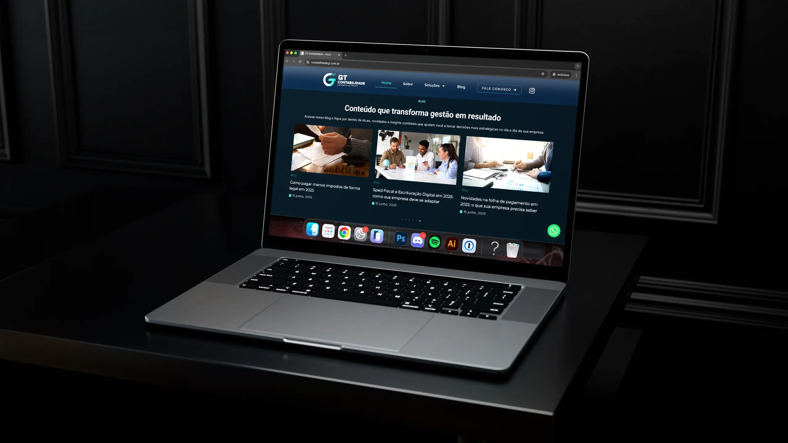 Site para Contabilidade em wordpress